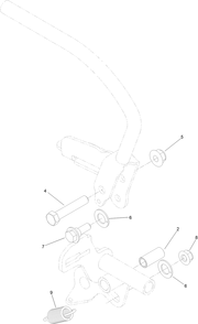 Control Handle Assembly No. 132-5157 Diagram and Parts List for 72505 411800000 - 412999999 Toro Lawn Mower