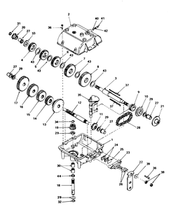 Transmission Model 770 Diagram and Parts List for 56155 5000001 - 5999999 Toro Lawn Tractor