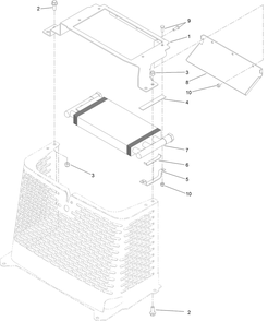 Heat Exchanger Assembly Diagram and Parts List for 22322 407400000 - 407999999 Toro Lawn Tractor Accessories