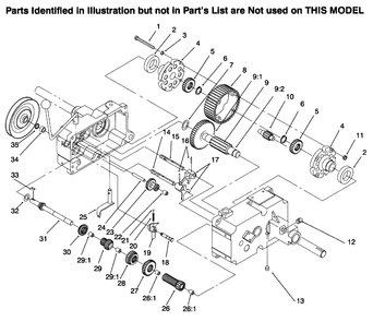 Transmission 8-Speed 8 Pinion (Continued) Diagram and Parts List for 73422 6900001 - 6999999 Toro Lawn Tractor