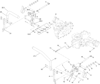 Motion Control Assembly Diagram and Parts List for 74142TE (316000001-316999999)(2016) Toro Lawn Mower