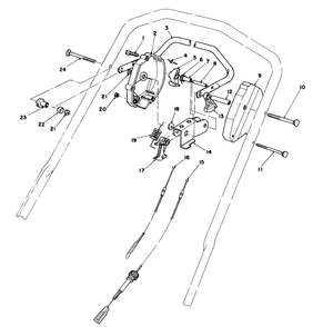 Traction Control Assembly Diagram and Parts List for 20676 5000001 - 5999999 Toro Lawn Mower