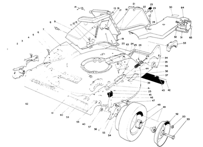 Housing Assembly Diagram and Parts List for 22151 5900001 - 5999999 Toro Lawn Mower