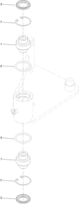 Idler Arm Assembly Diagram and Parts List for 74072 403226744-404399999 Toro Lawn Mower