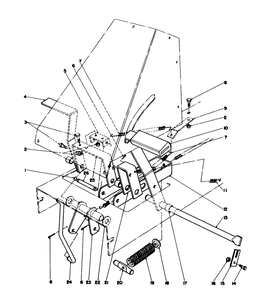 Brake & Clutch Assembly Diagram and Parts List for 56138 5000001 - 5999999 Toro Lawn Tractor