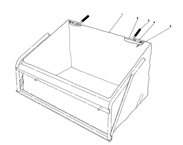 Leaf Bag Model 59123 (For Use On Twin Bagger Grass Catcher Model No. 59122 Only) (Optional) Diagram and Parts List for 56145 8000001 - 8999999 Toro Lawn Tractor