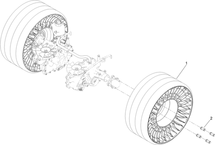 Part Location Diagram of 139-3649 Toro Tweel-Turf
