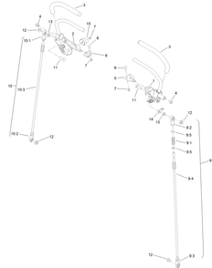 Motion Control Assembly Diagram and Parts List for 79518 (316000001-316999999)(2016) Toro Lawn Mower