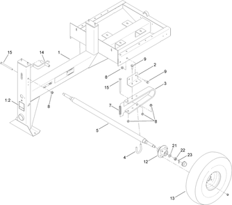 Part Location Diagram of 127-1682 Toro Frame Asm