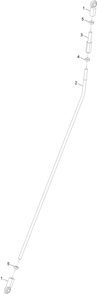 Rh Motion Control Linkage Assembly Diagram and Parts List for 29516 413000000 - 999999999 Toro Aerator