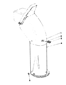 Chute Extension Kit 26-1100 (Optional) Diagram and Parts List for 38150 3000001 - 3999999 Toro Snow Blower