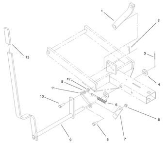 Part Location Diagram of 94-7920-03 Toro Wa-Latch Lever