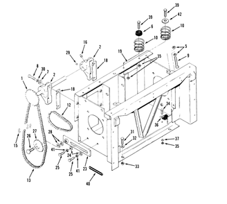 Transmission Drive Frame Diagram and Parts List for 74140 39000001 - 39999999 Toro Lawn Tractor