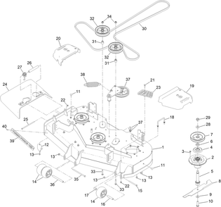 Part Location Diagram of 147-2381 Toro Spacer-Pulley