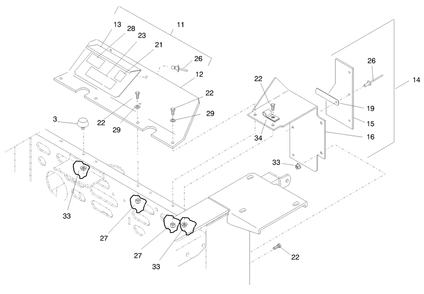 Part Location Diagram of E633298 Toro Shield-Engine