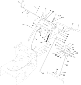 Part Location Diagram of 116-2611 Toro HARNESS-WIRING