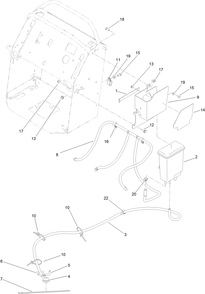 Part Location Diagram of 120-8303 Toro Vent Hose Asm