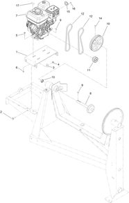 Part Location Diagram of ST26326 Toro Washer-Flat