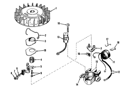 Magneto Model No. 610690a Diagram and Parts List for 58010 2000001 - 2999999 Toro Tiller