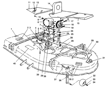 Part Location Diagram of 65-5410 Toro Pulley
