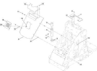 Hood Assembly Diagram and Parts List for 22218G 400000000 - 409999999 Toro Lawn Tractor Accessories
