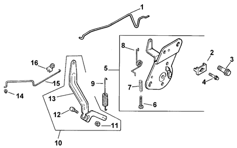 Engine Controls Diagram and Parts List for 30159 990001 - 991179 Toro Lawn Tractor Accessories