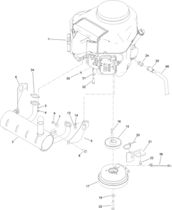 Engine Assembly Diagram and Parts List for 79548 (314000001-314999999)(2014) Toro Lawn Mower