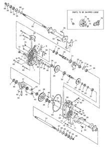 Transaxle Assembly No. 104-6898 Diagram and Parts List for 12004TC 220000001 - 220999999 Toro Lawn Tractor