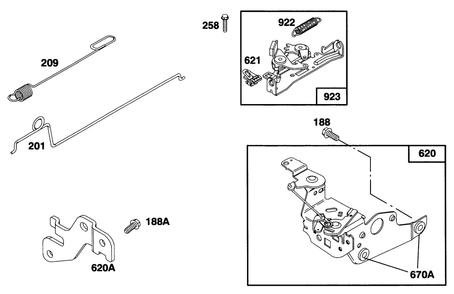 Engine Briggs & Stratton Model 12f802-0667-01 Diagram and Parts List for 20808B 6900001 - 6999999 Toro Lawn Mower