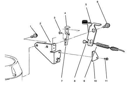 Brake Assembly Diagram and Parts List for 22040 4900001 - 4999999 Toro Lawn Mower