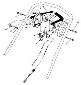 Traction Control Assembly Diagram and Parts List for 20684 4000001 - 4999999 Toro Lawn Mower