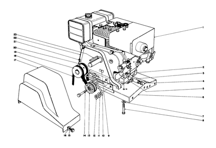 Engine Assembly Diagram and Parts List for 31260 200001 - 299999 Toro Snow Blower
