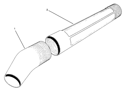 Blower Tube Assembly Diagram and Parts List for 51576 39000001 - 39999999 Toro Leaf Blower / Vacuum