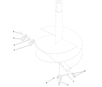 Part Location Diagram of 139-1367 Toro Tooth-Auger, Wisdom (Inside)