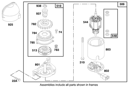 Engine Gts 150 (Model No. 20483 Only) Diagram and Parts List for 20483 790000001 - 799999999 Toro Lawn Mower