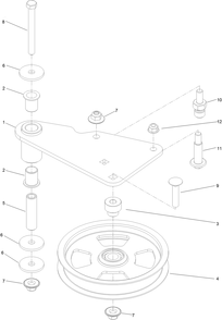 Idler Arm Assembly No. 139-1087 Diagram and Parts List for 74057 400000000 - 416414583 Toro Lawn Tractor