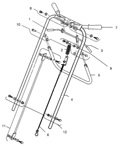 Handle And Control Assembly Diagram and Parts List for 62064 890001 - 899999 Toro Aerator
