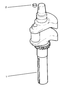 Crankshaft Diagram and Parts List for 72110 8900600 - 8999999 Toro Lawn Tractor