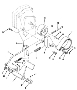 Clutch, Brake And Speed Control Linkage-312-H & 416-H Diagram and Parts List for 31-10K802 1000001 - 1999999 Toro Lawn Tractor
