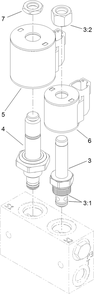 Valve Assembly No. 131-1934 Diagram and Parts List for 72028 412410000 - 412699999 Toro Lawn Tractor