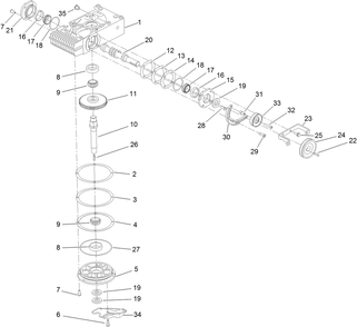 Part Location Diagram of 119-6915 Toro Screw-Shoulder, Hsh