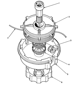 Manual Feed Head Assembly No. 57-5670 (Optional) Diagram and Parts List for 51650 9000001 - 9999999 Toro Trimmer