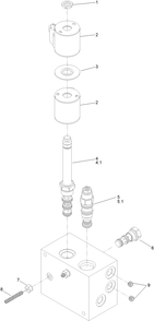 Lift And Hold Manifold Assembly Diagram and Parts List for 72096 406343181-407109999 Toro Lawn Tractor