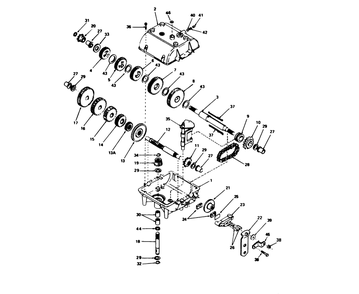 Transmission Peerless Model 770a Diagram and Parts List for 56190 1000001 - 1999999 Toro Lawn Tractor