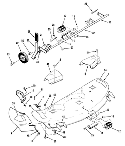 Cutting Unit Assembly Diagram and Parts List for D5-42MS01 2000001 - 2999999 Toro Lawn Mower