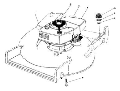 Engine Assembly Diagram and Parts List for 20576 3000001 - 3999999 Toro Lawn Mower