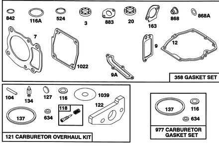 Engine Gts 150 77-9140 Diagram and Parts List for 22151 3900001 - 3900855 Toro Lawn Mower