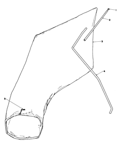 Giant Bagging Kit No. 29-9750 (Optional) Diagram and Parts List for 16300 2000001 - 2999999 Toro Lawn Mower