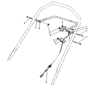 Traction Control Assembly Diagram and Parts List for 20327B 2000001 - 2999999 Toro Lawn Mower