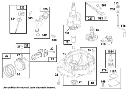 Engine Gts 150 Diagram and Parts List for 20822 7900001 - 7999999 Toro Lawn Mower